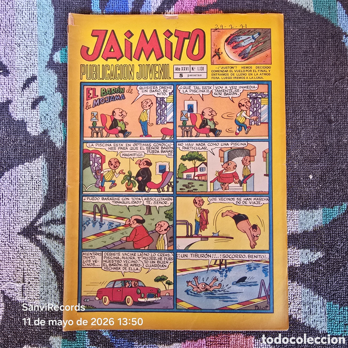 Tebeos: JAIMITO, PUBLICACI&Oacute;N JUVENIL 1131 (A&Ntilde;O XXVI) (VALENCIANA)