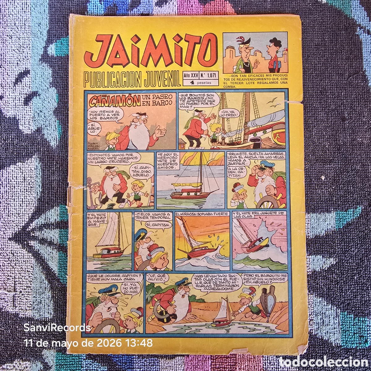 Tebeos: JAIMITO, PUBLICACI&Oacute;N JUVENIL 1071 (A&Ntilde;O XXV) (VALENCIANA)