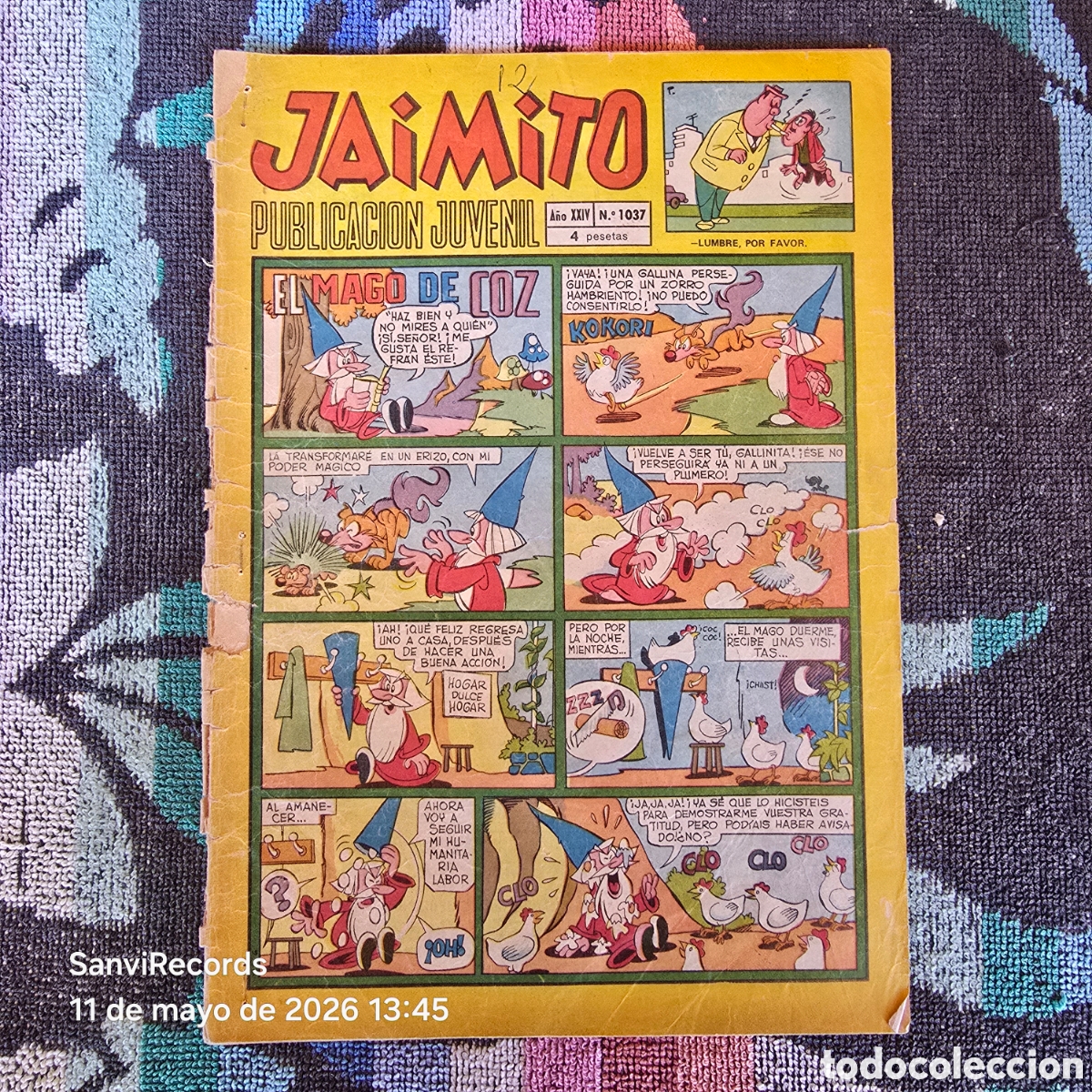 Tebeos: JAIMITO, PUBLICACI&Oacute;N JUVENIL 1037 (A&Ntilde;O XXIV) (VALENCIANA)