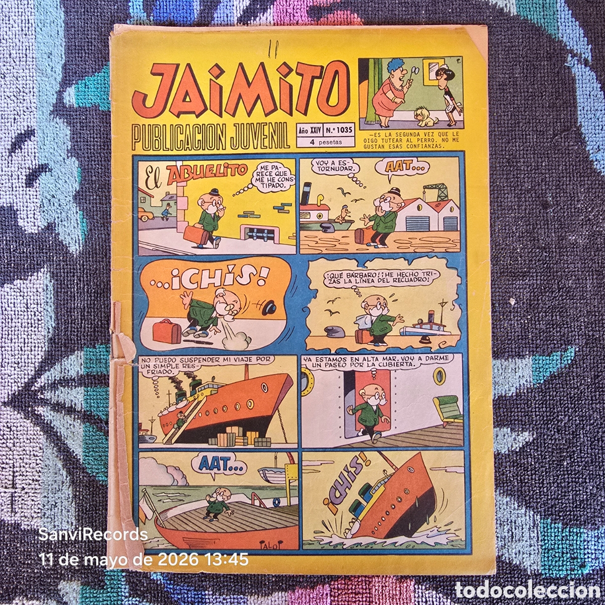 Tebeos: JAIMITO, PUBLICACI&Oacute;N JUVENIL 1035 (A&Ntilde;O XXIV) (VALENCIANA)