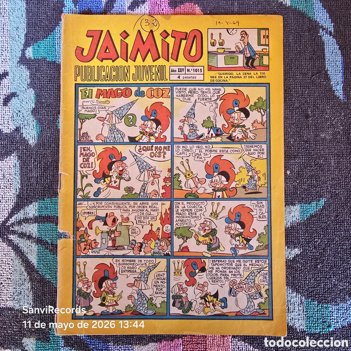 Tebeos: JAIMITO, PUBLICACI&Oacute;N JUVENIL 1015 (A&Ntilde;O XXIV) (VALENCIANA)