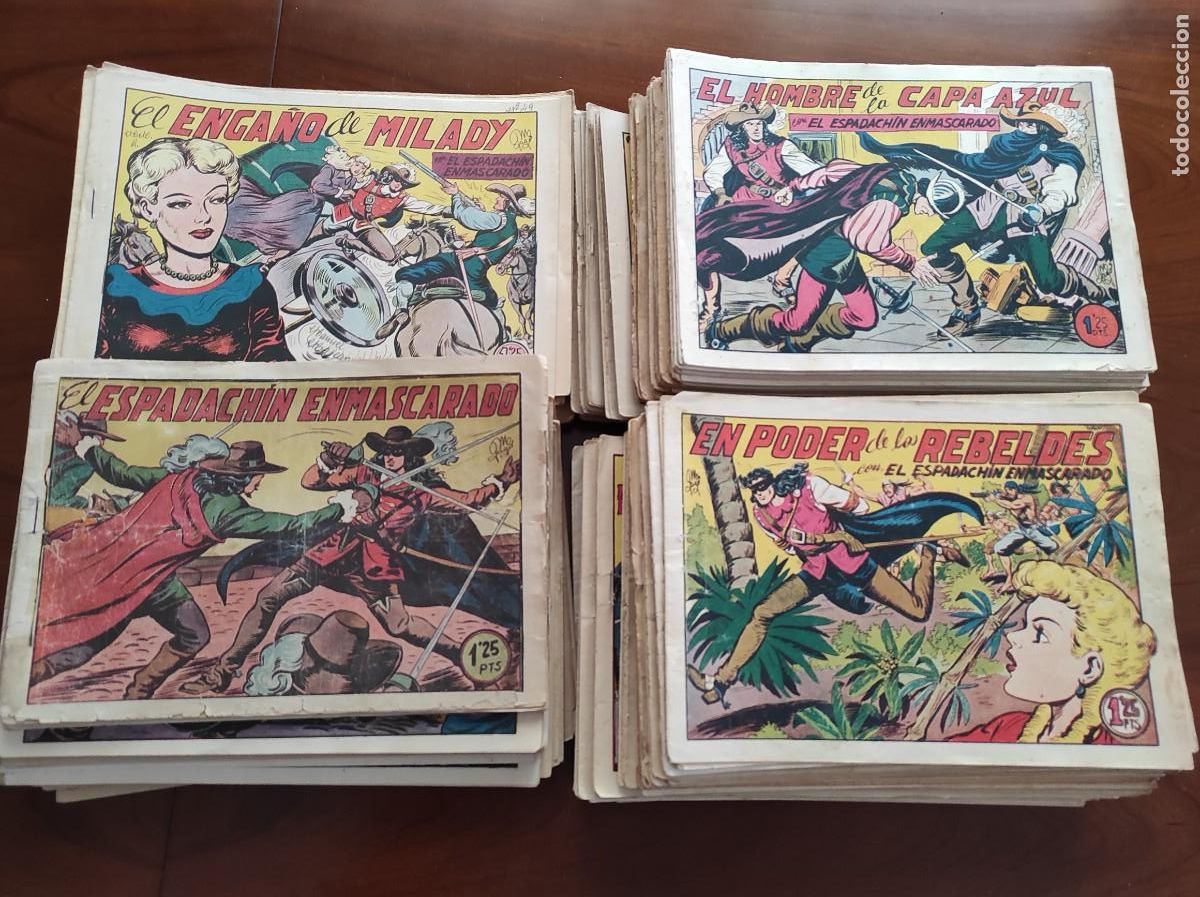 Tebeos: COLECCI&Oacute;N COMPLETA ORIGINAL EL ESPADACH&Iacute;N ENMASCARADO - 252 EJEMPLARES - EDITORIAL VALENCIANA