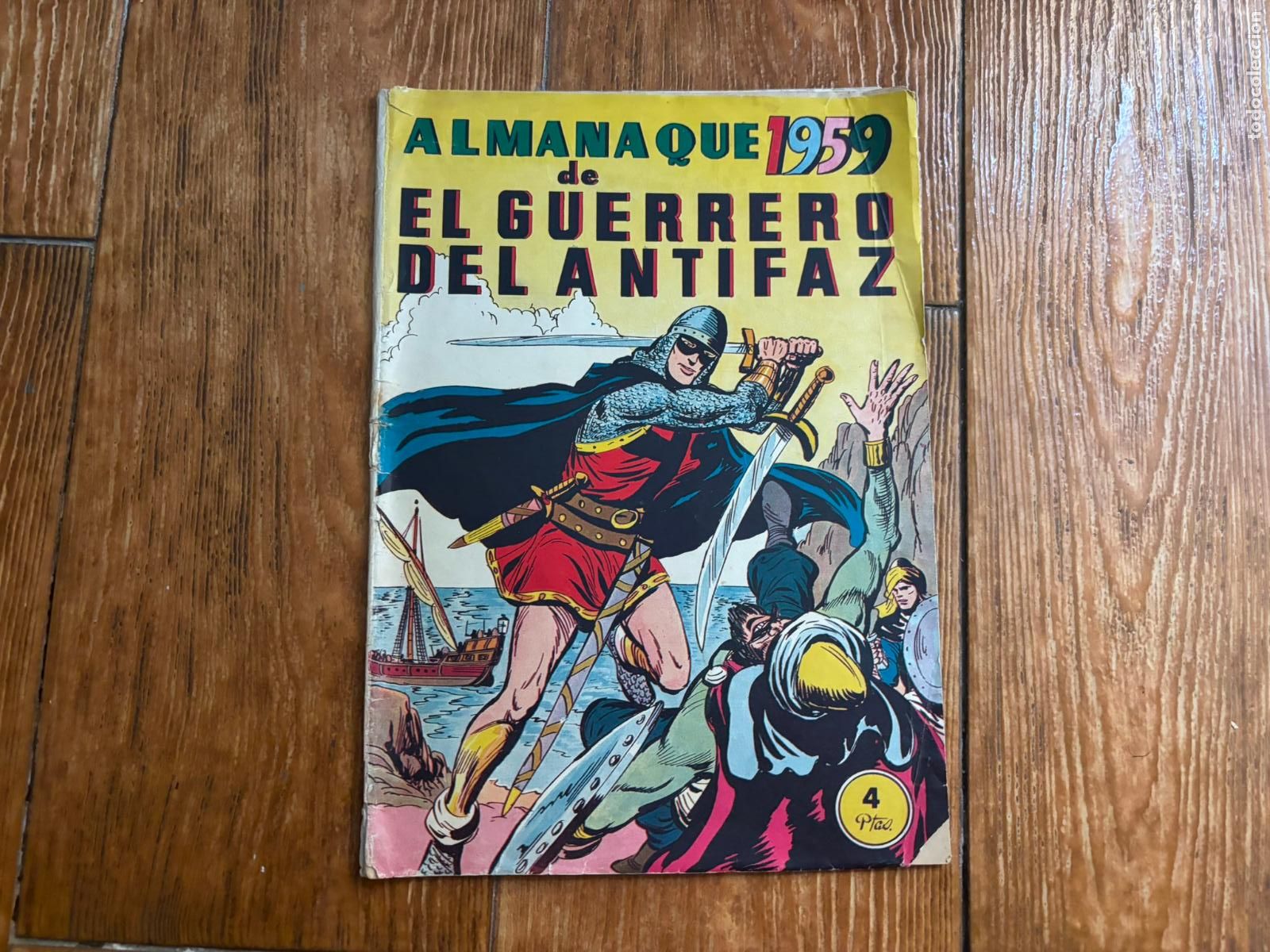 Tebeos: EL GUERRERO DEL ANTIFAZ ALMANAQUE 1959 EDITORIAL VALENCIANA ORIGINAL