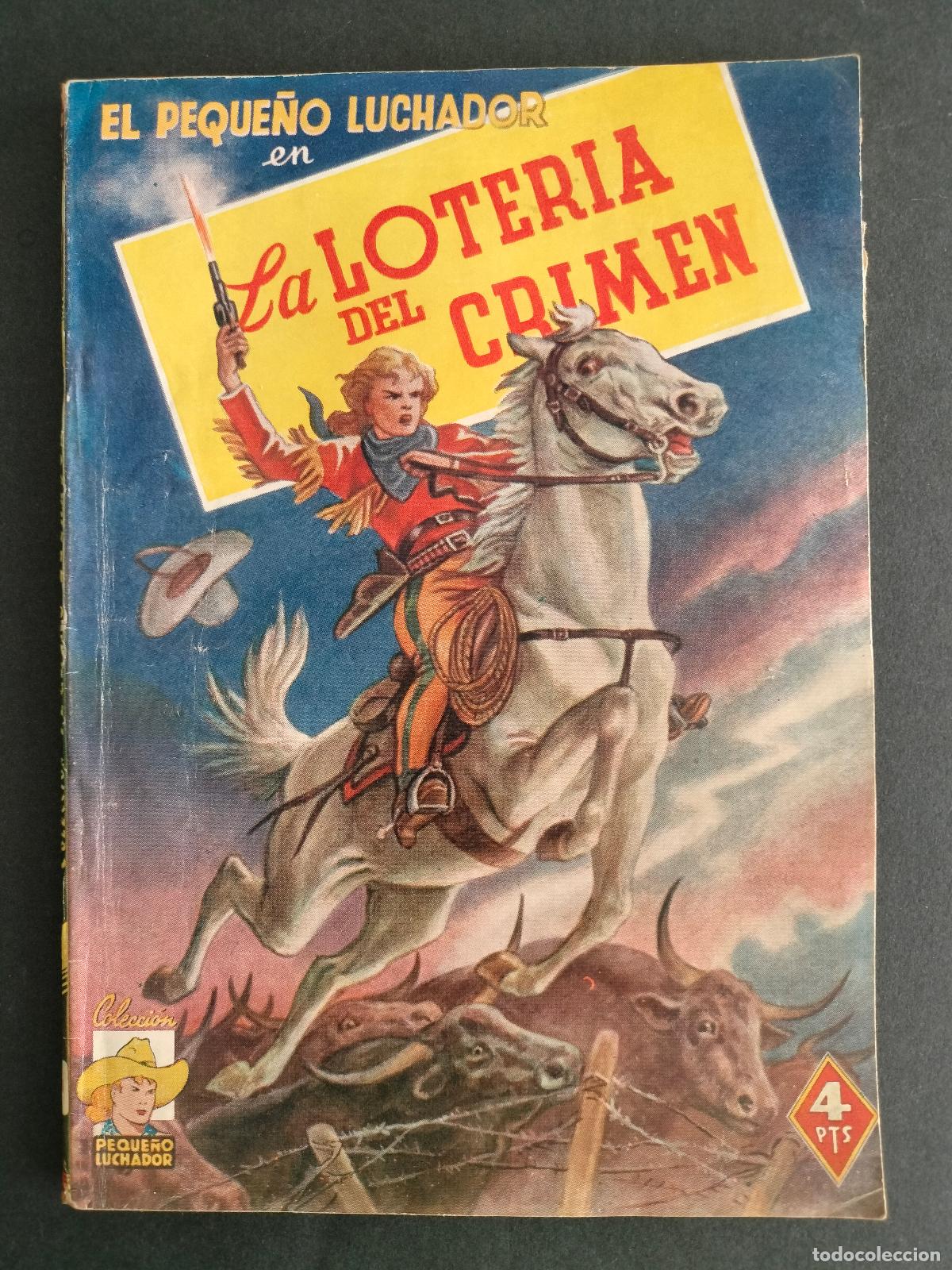 Tebeos: EL PEQUE&Ntilde;O LUCHADOR EN LA LOTERIA DEL CRIMEN N&ordm; 1 NOVELA POR P. QUESADA VALENCIANA EXCELENTE!!