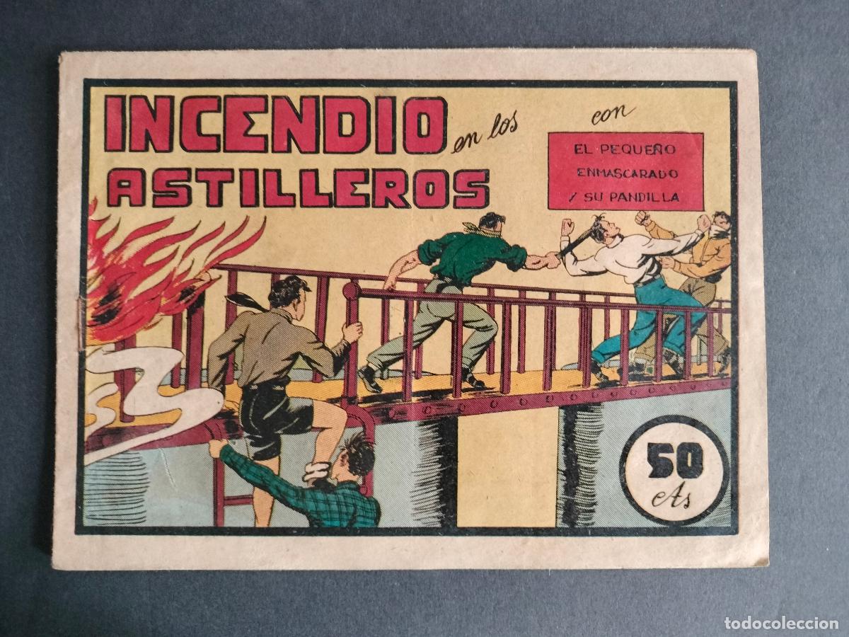 Tebeos: EL PEQUE&Ntilde;O ENMASCARADO Y SU PANDILLA N&ordm; 15 ORIGINAL VALENCIANA 1946 BUEN ESTADO!!