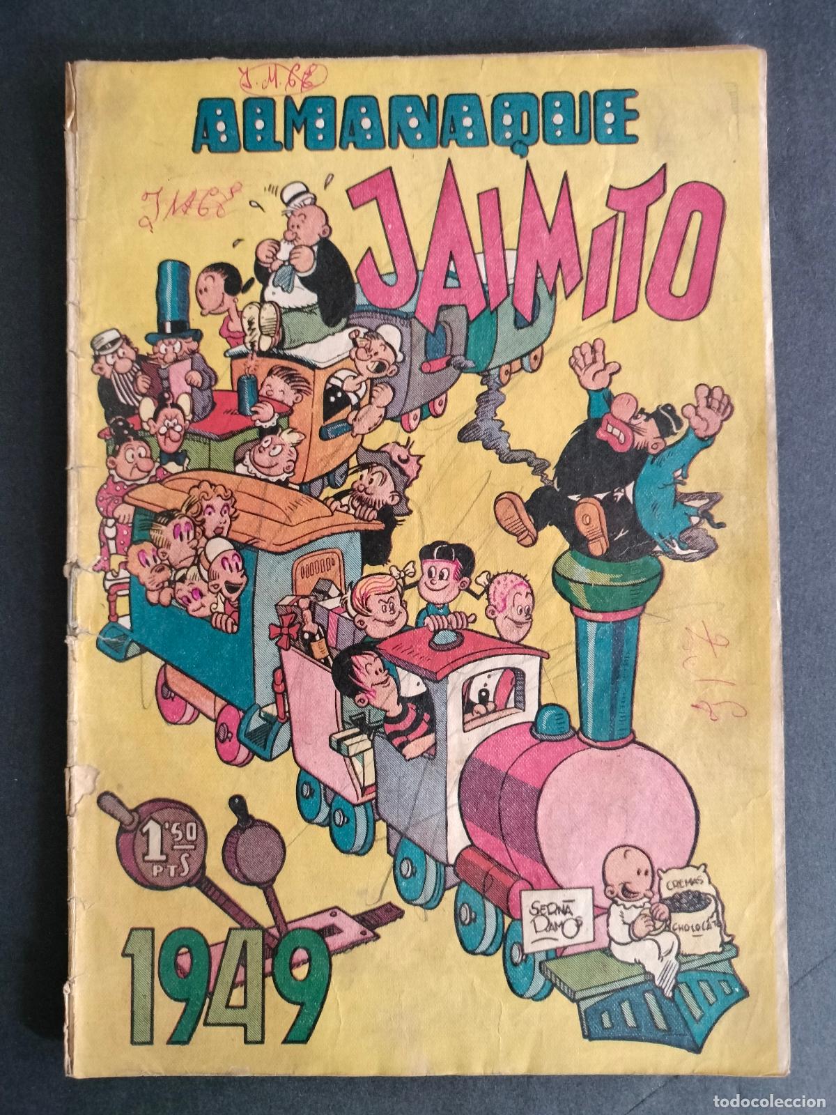 Tebeos: ALMANAQUE JAIMITO 1949 ORIGINAL DE EPOCA VALENCIANA MUY DIFICIL!!!