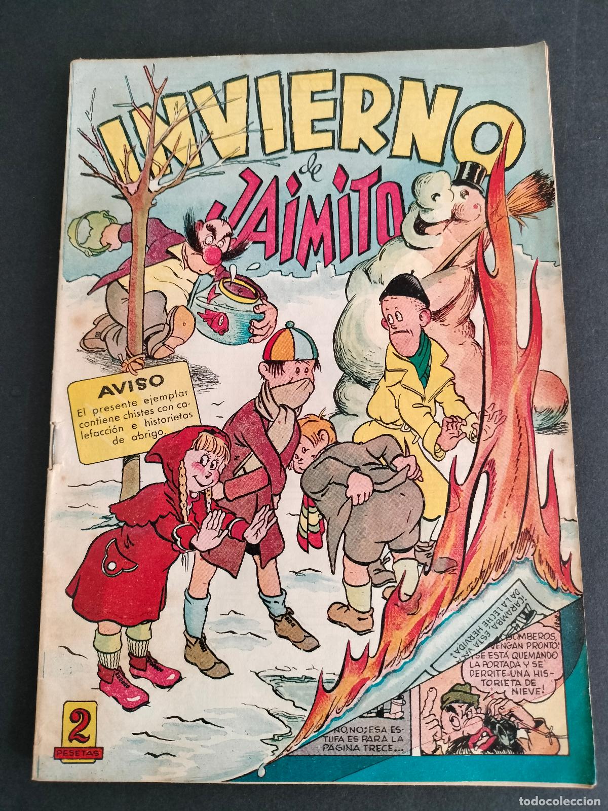 Tebeos: JAIMITO EXTRA INVIERNO DE JAIMITO 1950 ORIGINAL DE EPOCA VALENCIANA EXCELENTE!!!