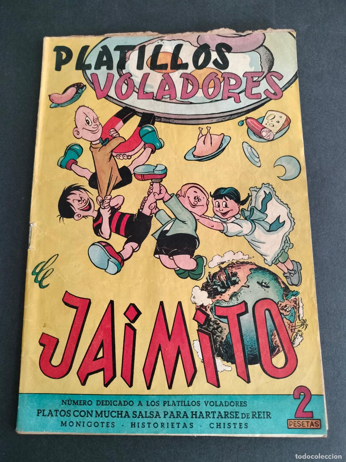 Tebeos: JAIMITO EXTRA PLATILLOS VOLADORES 1951 ORIGINAL VALENCIANA BIEN CONSERVADO MUY DIFICIL!!!
