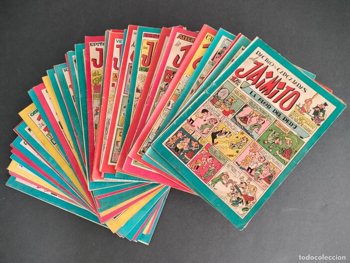 Tebeos: JAIMITO MAGNIFICO LOTE 54 Nos. MUY CORRELATIVO 1&ordf; EPOCA ENTRE EL N&ordm; 73 Y EL 132 VALENCIANA 1949-1952