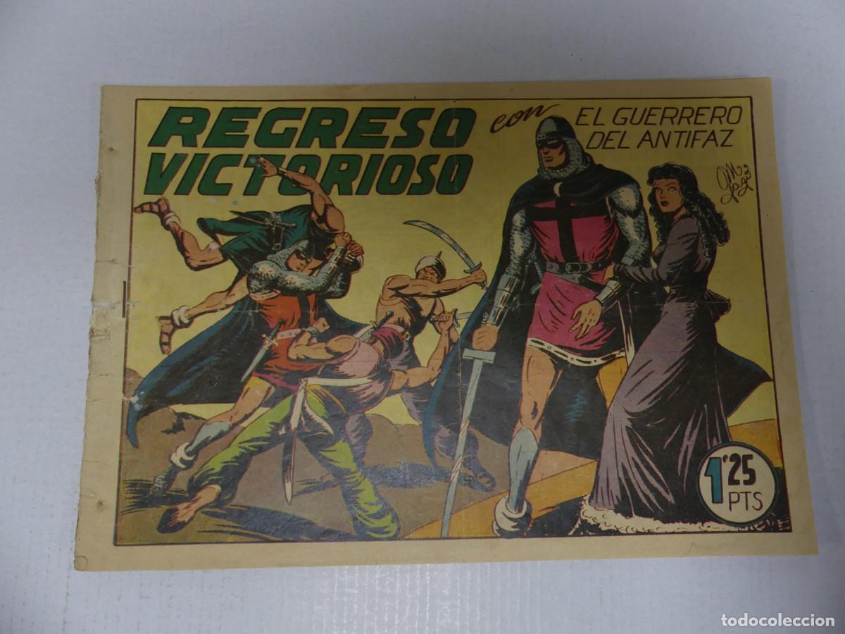 Tebeos: COMIC &ndash; REGRESO VICTORIOSO &ndash; CON EL GUERRERO DEL ANTIFAZ &ndash; EDITORIAL VALENCIANA
