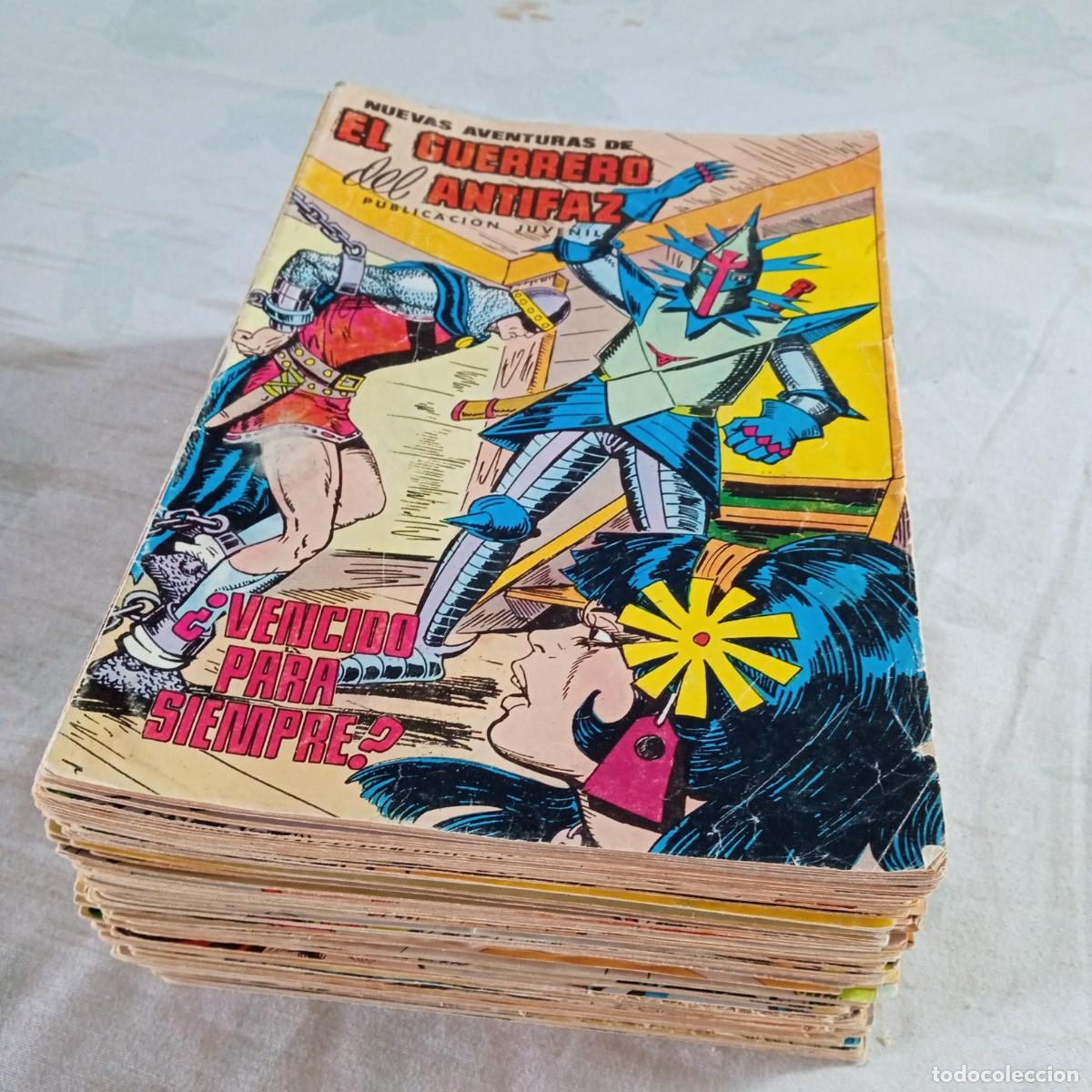 Tebeos: Nuevas Aventuras de El Guerrero del Antifaz, Lote de 71 n&uacute;meros. Bruguera.
