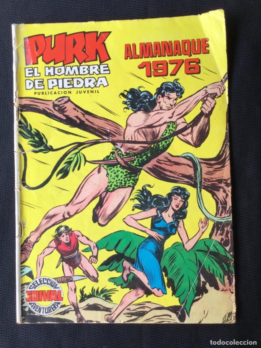 Tebeos: PURK EL HOMBRE DE PIEDRA. Extra 3 ALMANAQUE 1976. EDITORIAL VALENCIANA. 1974-1976. C-49