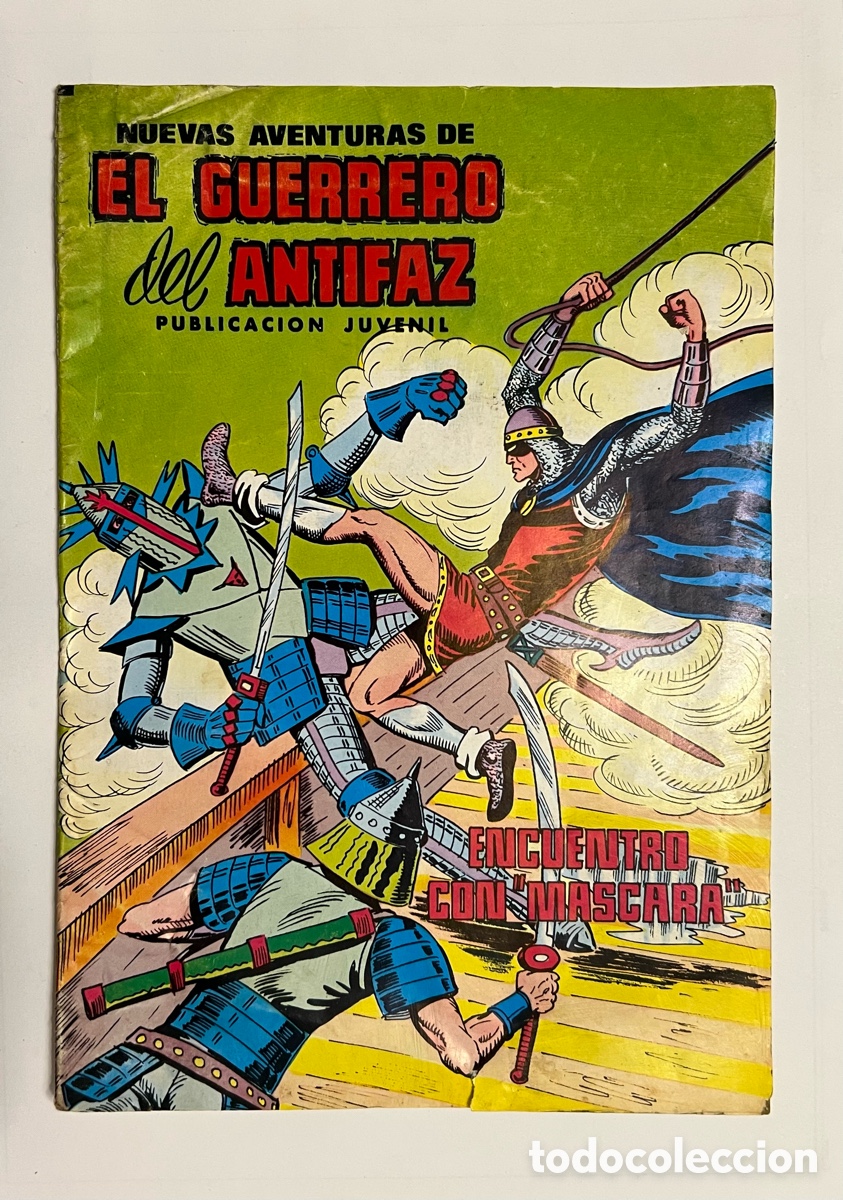 BDs: Nuevas aventuras de El guerrero del antifaz N&ordm; 8, Encuentro con M&aacute;scara. Valenciana 1979 DESLUCIDO