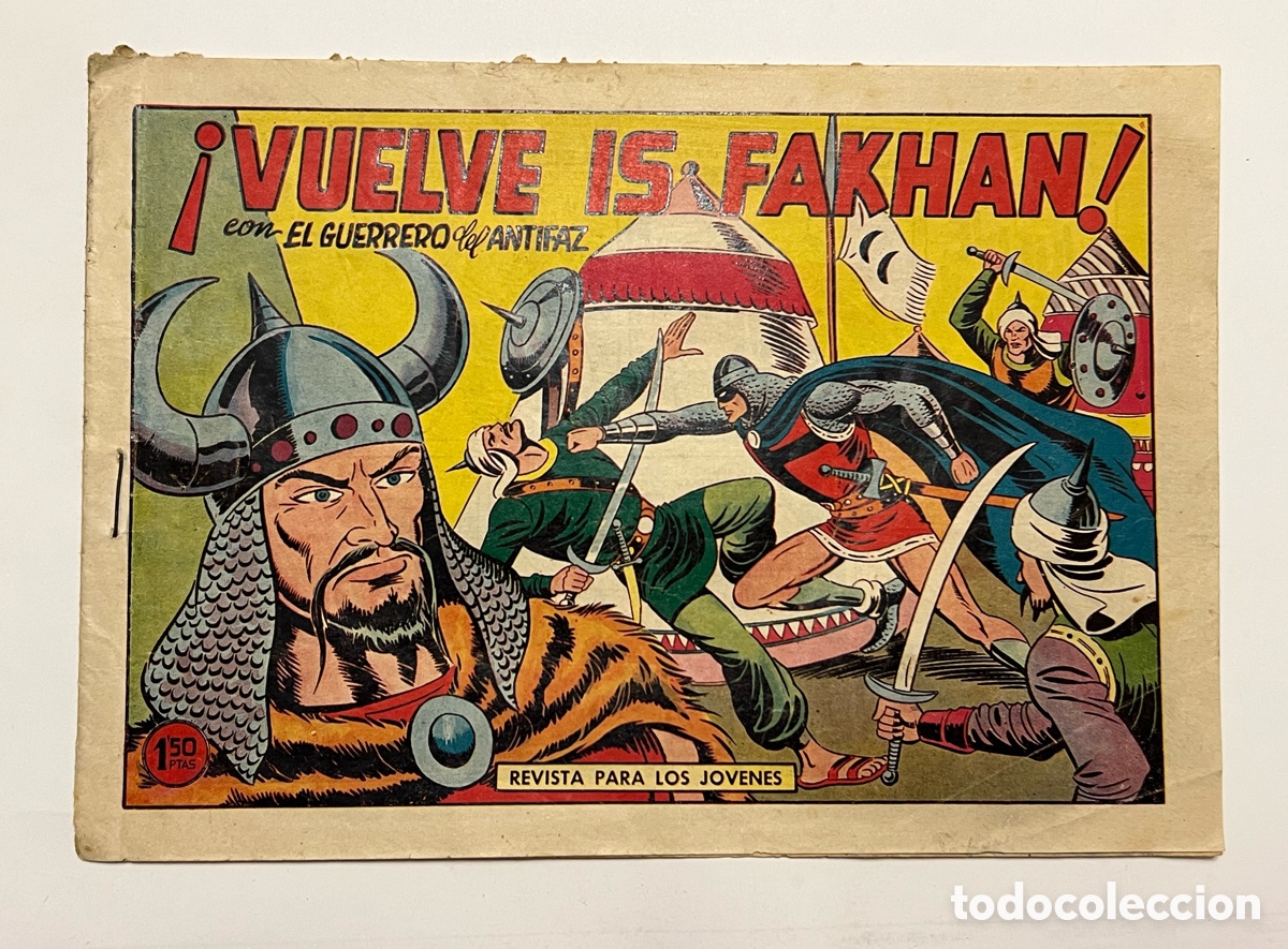 Tebeos: VUELVE IS FAKHAN con El Guerrero del Antifaz. No.431, Editorial Valenciana (a.1958)