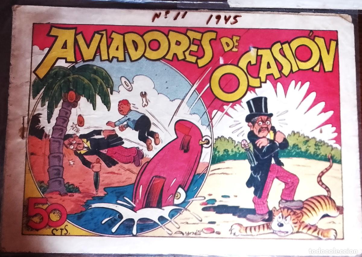 Comics: DON TRIQUI N&ordm;11-ORIGINAL VALENCIANA 1945 AVIADORES DE OCASION- BIEN-LEER TODO BIEN VER FOTOS