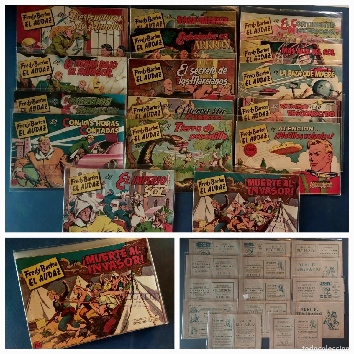 Tebeos: Fredy Barton Colecci&oacute;n Completa ( 16 Ejemplares ) 1961 Editorial Valenciana