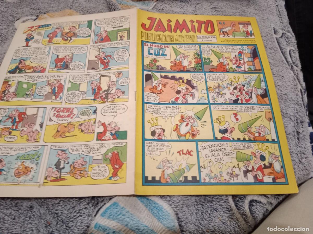 Tebeos: JAIMITO N&ordm; 998 EDITORIAL VALENCIANA 1968