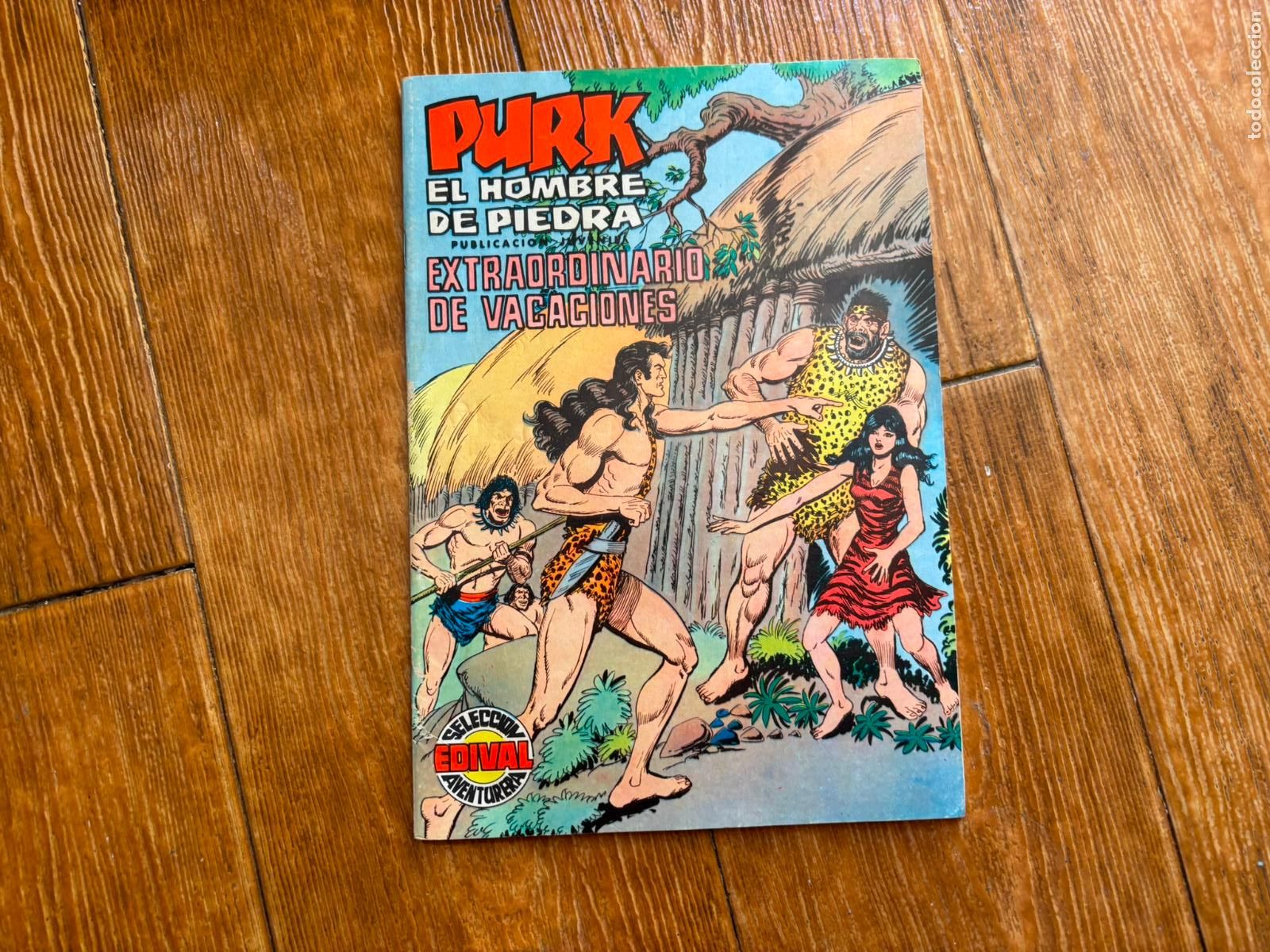 Tebeos: PURK EL HOMBRE DE PIEDRA EXTRAORDINARIO VACACIONES PARA 1976 EDITORIAL VALENCIANA