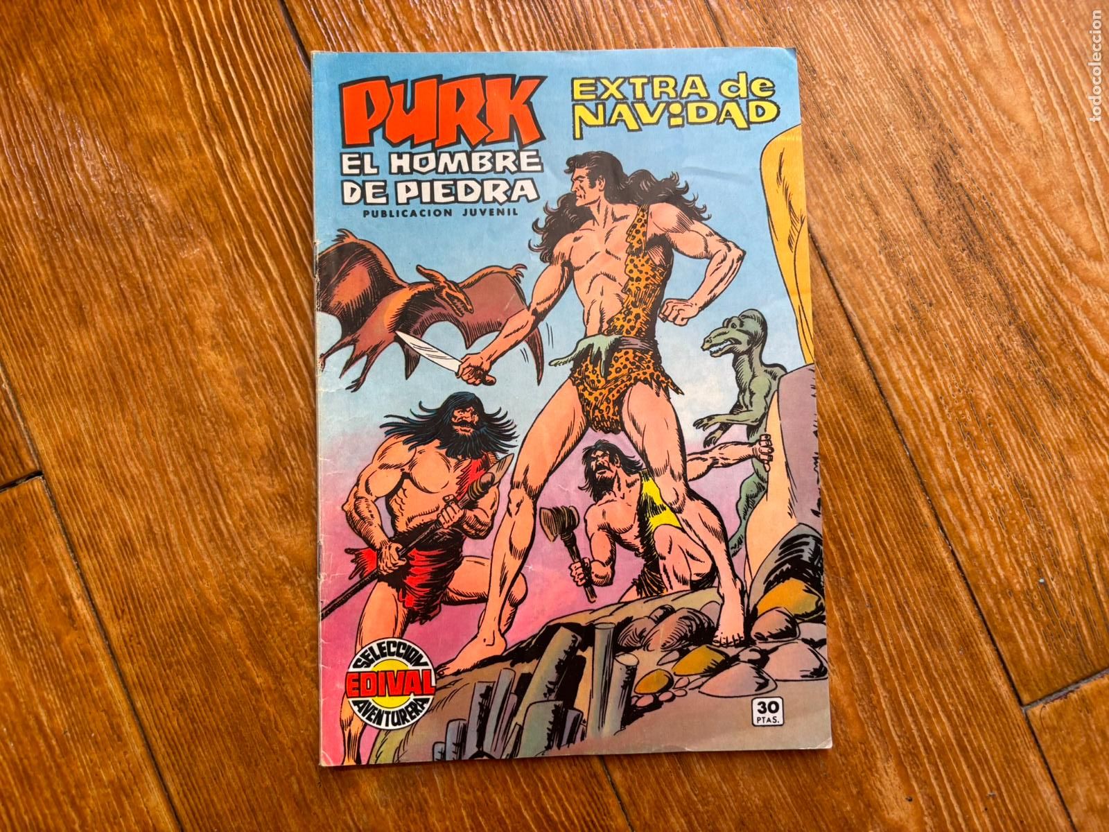 Tebeos: PURK EL HOMBRE DE PIEDRA EXTRAORDINARIO NAVIDAD 1974 EDITORIAL VALENCIANA