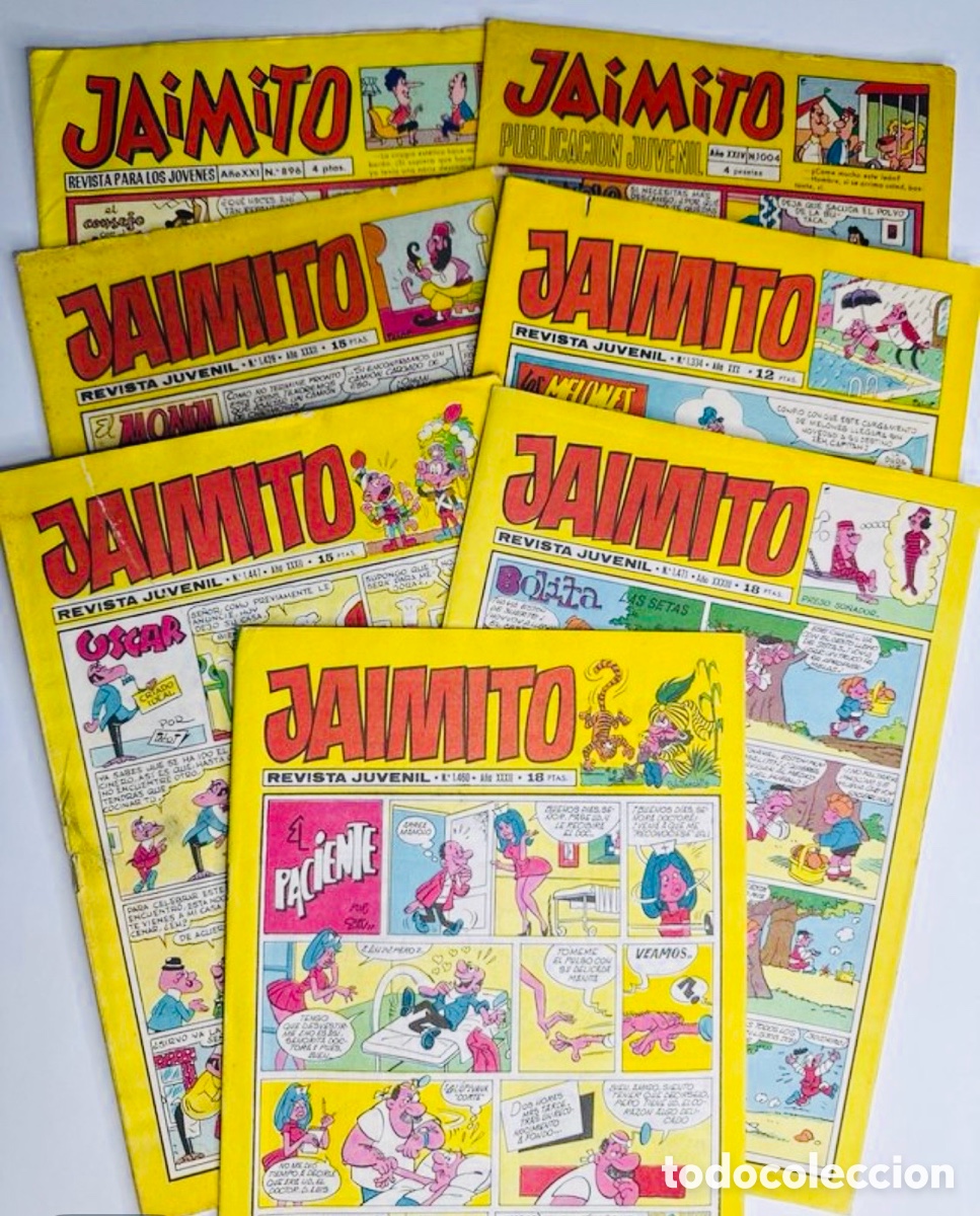 Tebeos: Lote 7 unidades Comic Jaimito 1966/68/69.