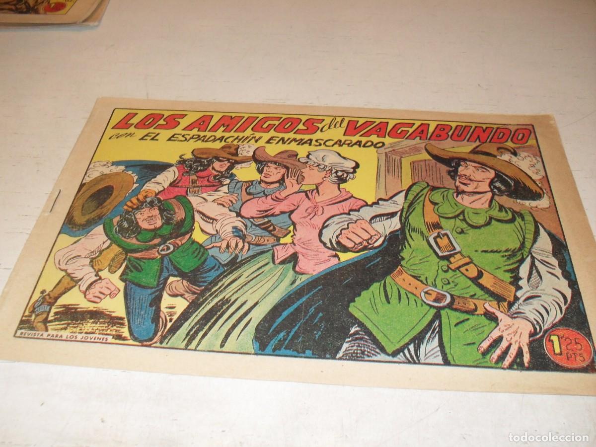 Tebeos: EL ESPADACHIN ENMASCARADO N&ordm; 233,LOS AMIGOS DEL VAGABUNDO,DE 252,DE M.GAGO.VALENCIANA,1952