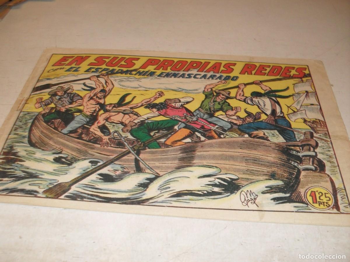 BDs: EL ESPADACHIN ENMASCARADO N&ordm; 162,EN SUS PROPIAS REDES,DE 252,DE M.GAGO.VALENCIANA,1952