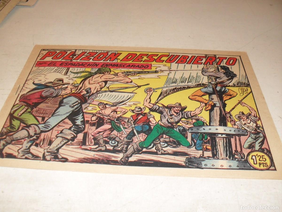 BDs: EL ESPADACHIN ENMASCARADO N&ordm; 161,POLIZON DESCUBIERTO,DE 252,DE M.GAGO.VALENCIANA,1952