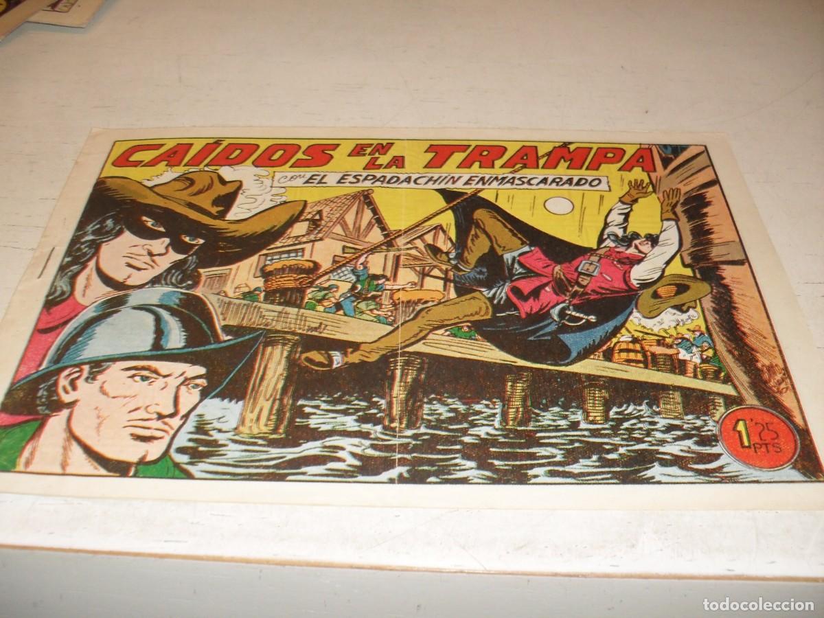 BDs: EL ESPADACHIN ENMASCARADO N&ordm; 160,CAIDOS EN LA TRAMPA,DE 252,DE M.GAGO.VALENCIANA,1952
