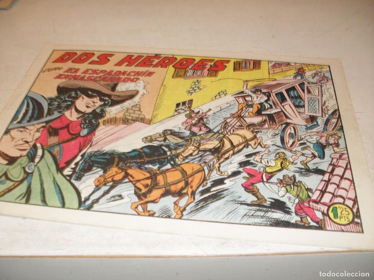BDs: EL ESPADACHIN ENMASCARADO N&ordm; 157,DOS HEROES,DE 252,DE M.GAGO.VALENCIANA,1952