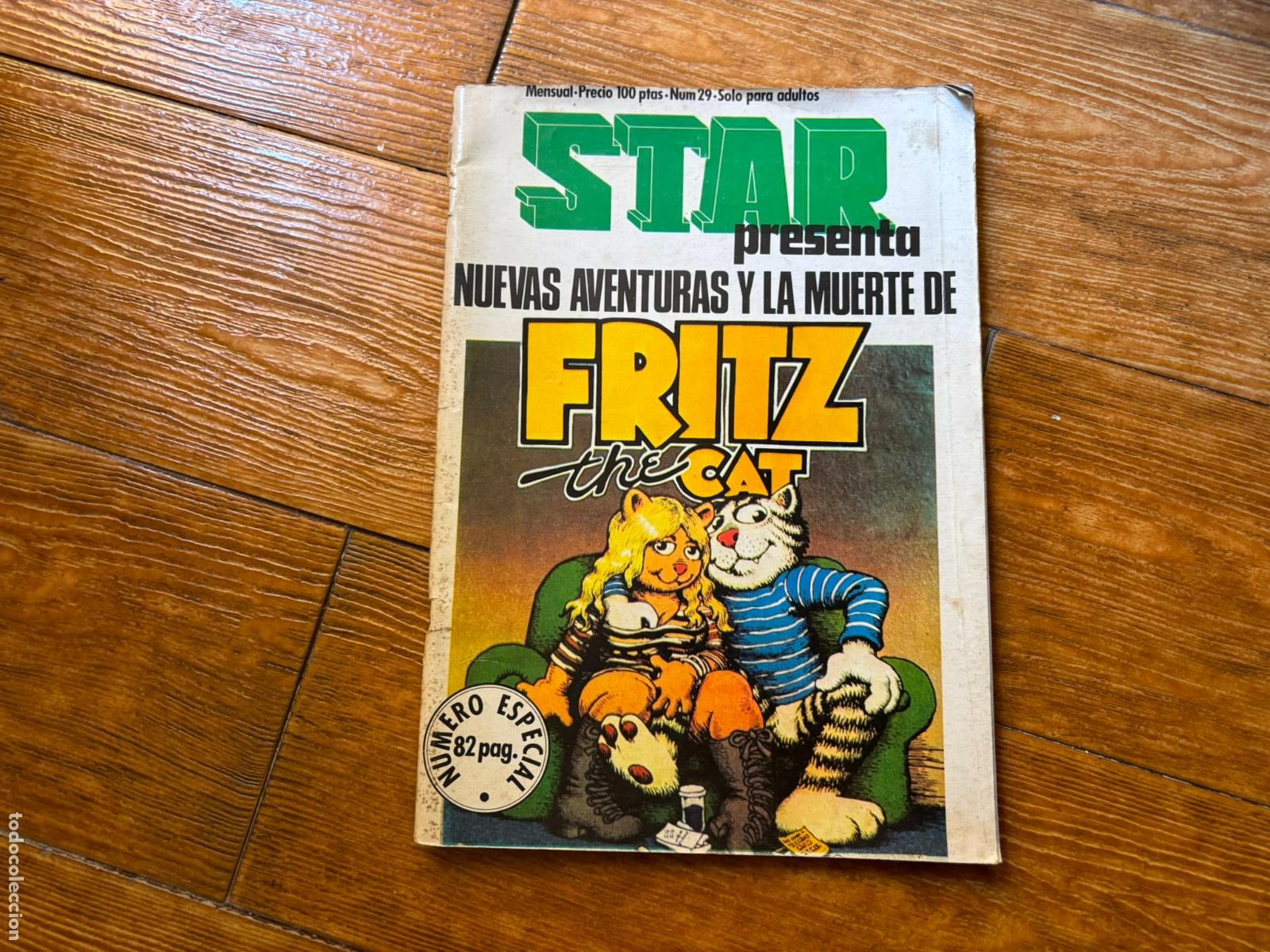 Tebeos: STAR N&ordm; 29 ESPECIAL NUEVAS AVENTURAS Y MUERTE DE FRITZ THE CAT PRODUCCIONES EDITORIALES