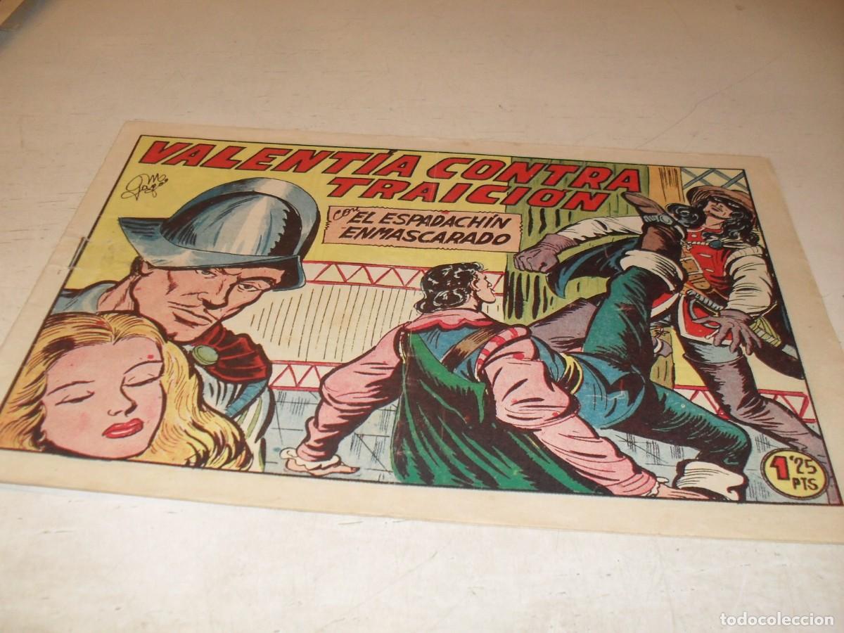 Tebeos: EL ESPADACHIN ENMASCARADO N&ordm; 150,VALENTIA CONTRA TRAICION,DE 252,DE M.GAGO.VALENCIANA,1952