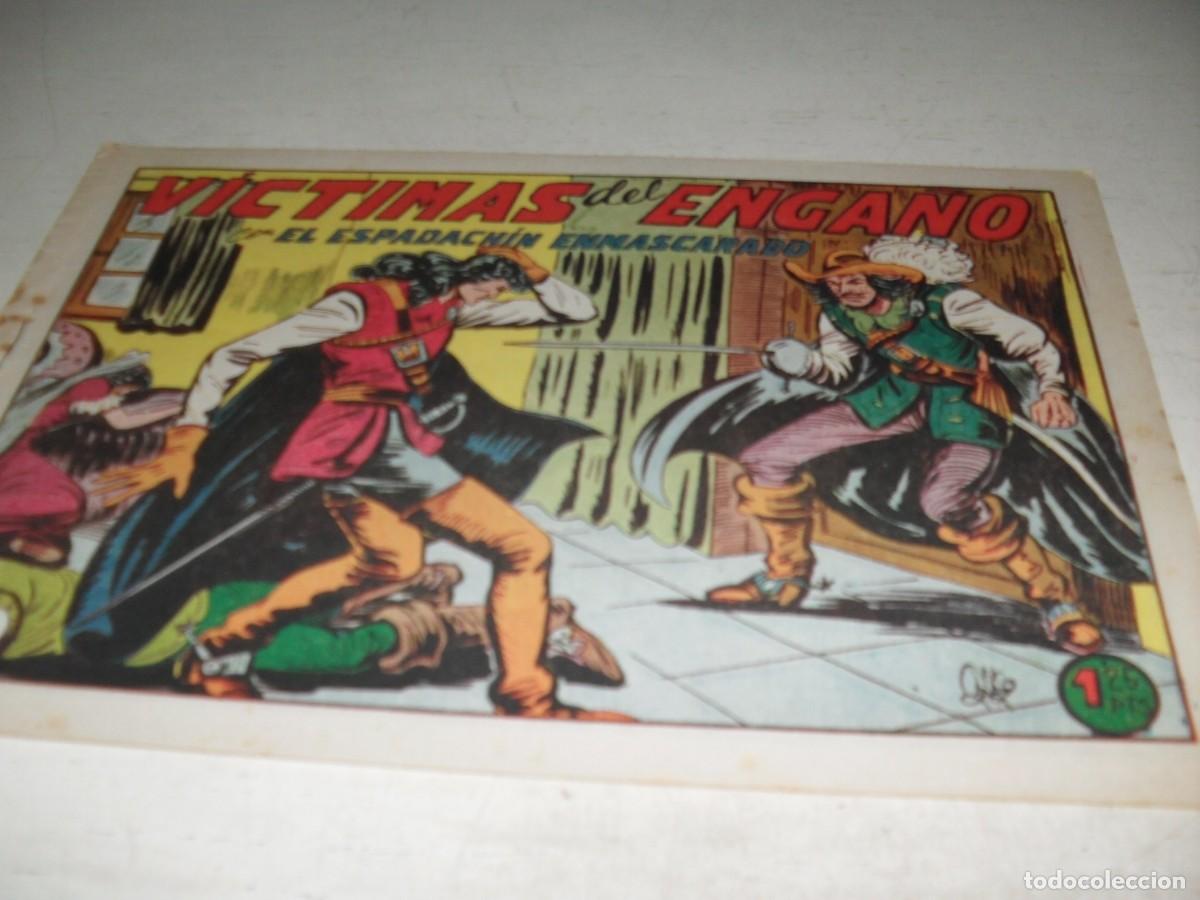 Tebeos: EL ESPADACHIN ENMASCARADO N&ordm; 138,VICTIMAS DEL ENGA&Ntilde;O,DE 252,DE M.GAGO.VALENCIANA,1952