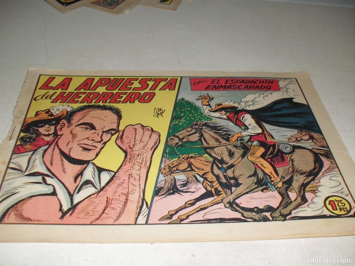 Tebeos: EL ESPADACHIN ENMASCARADO N&ordm; 131,LA APUESTA DEL HERRERO,DE 252,DE M.GAGO.VALENCIANA,1952