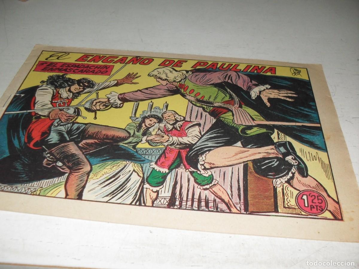 Tebeos: EL ESPADACHIN ENMASCARADO N&ordm; 126,EL ENGA&Ntilde;O DE PAULINA,DE 252,DE M.GAGO.VALENCIANA,1952