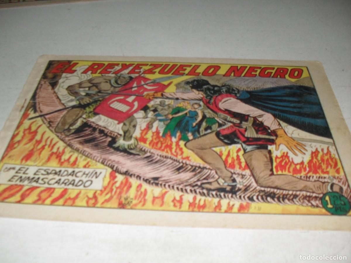 Tebeos: EL ESPADACHIN ENMASCARADO N&ordm; 117,EL REYEZUELO NEGRO,DE 252,DE M.GAGO.VALENCIANA,1952