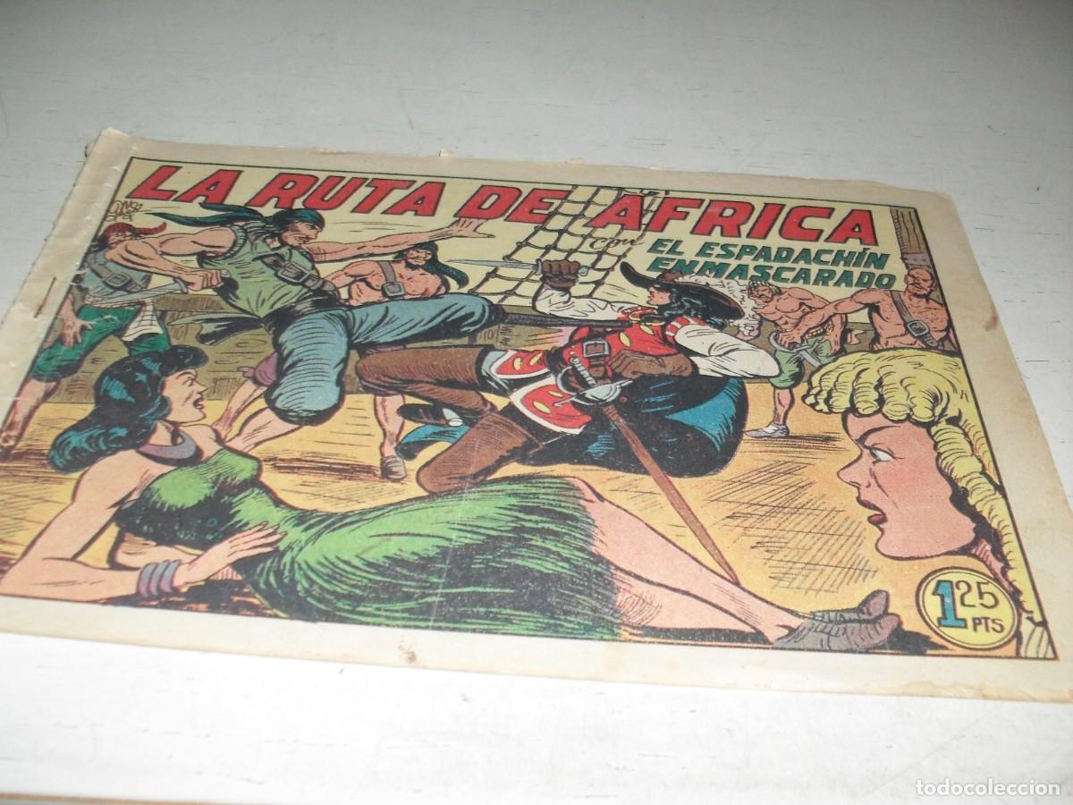 Livros de Banda Desenhada: EL ESPADACHIN ENMASCARADO N&ordm; 108,LA RUTA DE AFRICA,DE 252,DE M.GAGO.VALENCIANA,1952