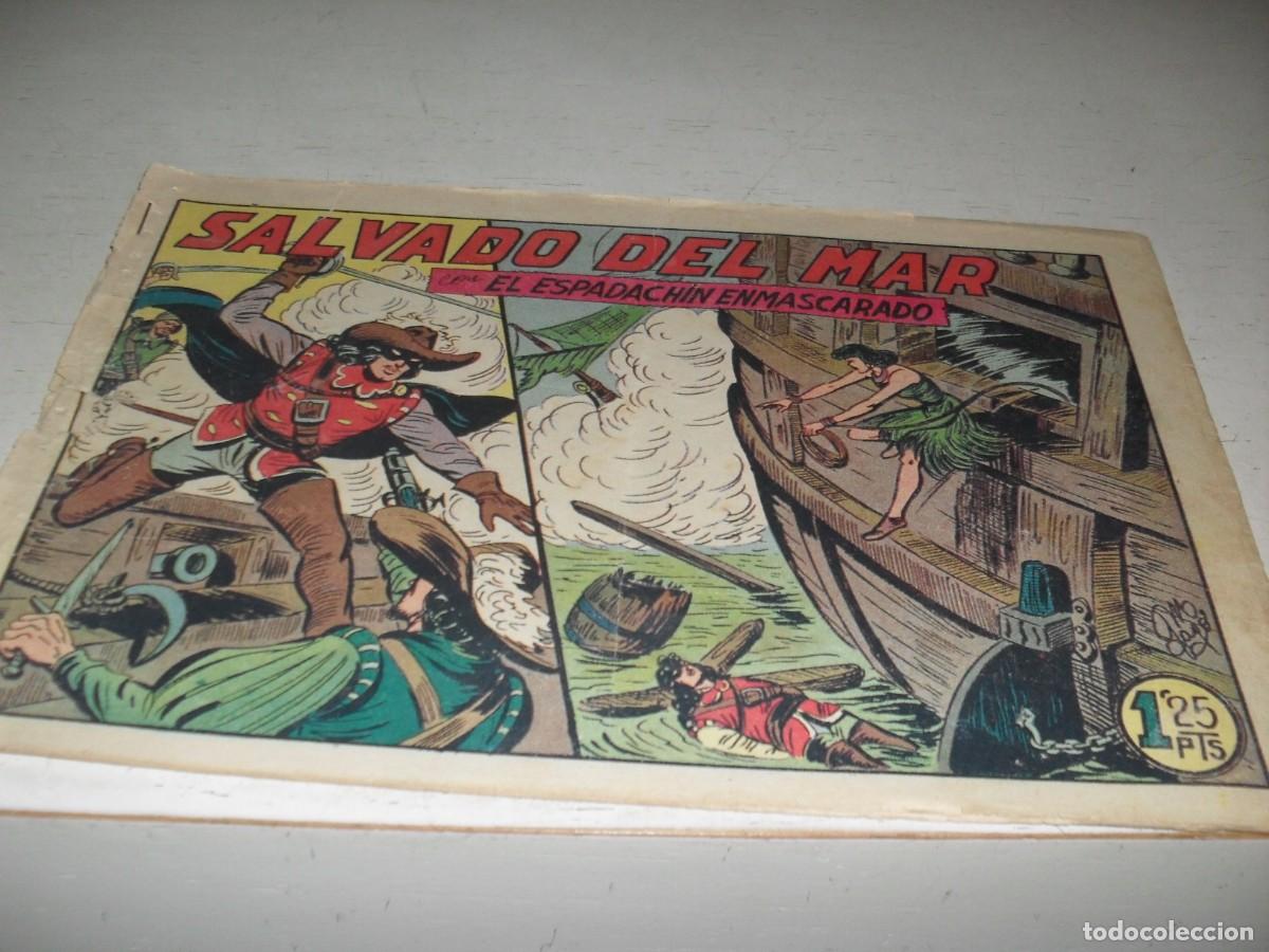 Livros de Banda Desenhada: EL ESPADACHIN ENMASCARADO N&ordm; 107,SALVADO DEL MAR,DE 252,DE M.GAGO.VALENCIANA,1952
