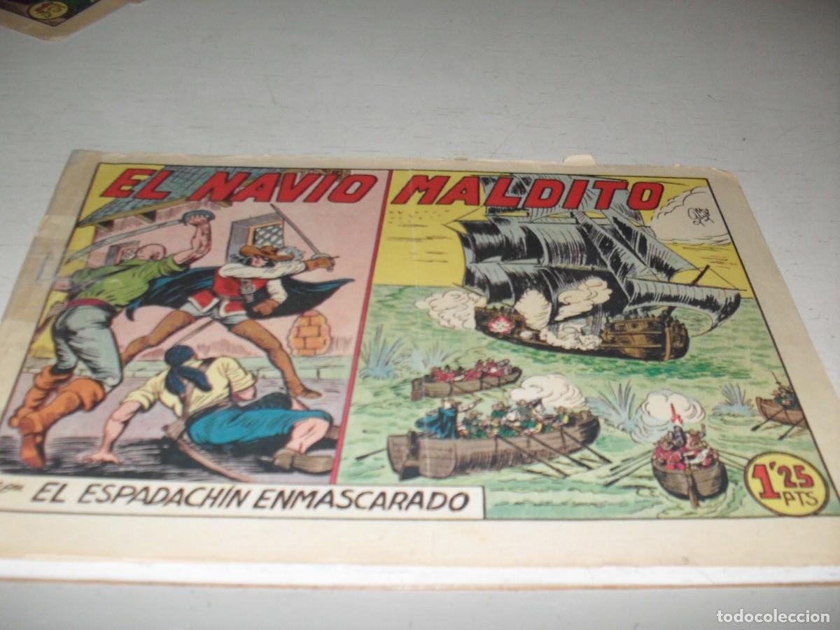 Livros de Banda Desenhada: EL ESPADACHIN ENMASCARADO N&ordm; 105,EL NAVIO MALDITO,DE 252,DE M.GAGO.VALENCIANA,1952