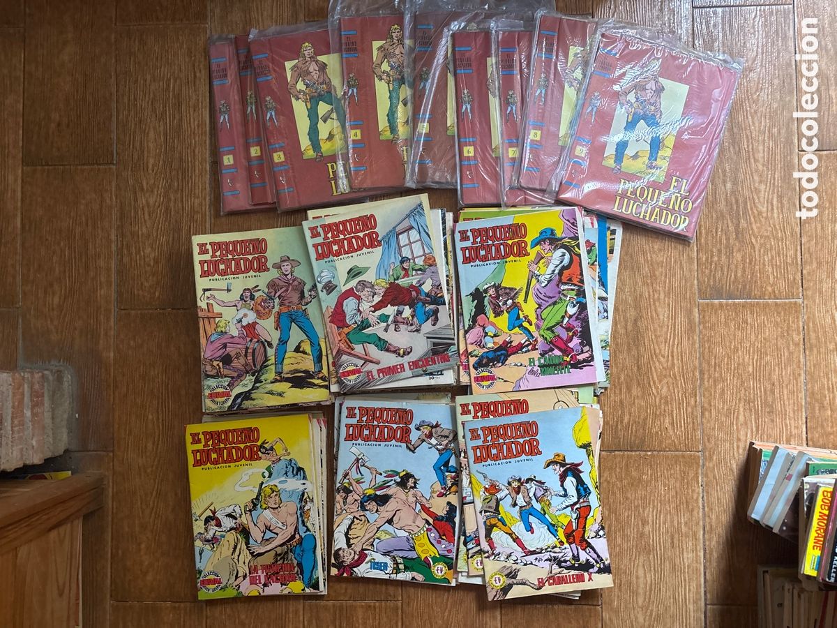 Tebeos: EL PEQUE&Ntilde;O LUCHADOR COLECCION COMPLETA 87 NUMEROS CON SUS 9 TAPAS EDITORIAL VALENCIANA