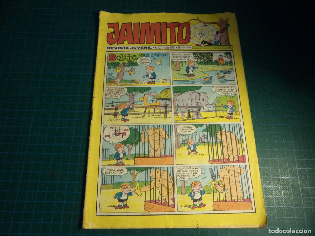 Giornalini: Jaimito. N&ordm; 1277. Valenciana. Con se&ntilde;ales de uso.