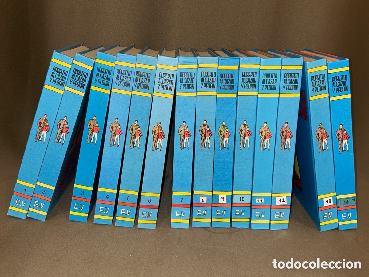 Tebeos: COLECCION COMPLETA ROBERTO ALCAZAR Y PEDRIN - 14 TOMOS - EDITORIAL VALENCIANA *MUY BUEN ESTADO*