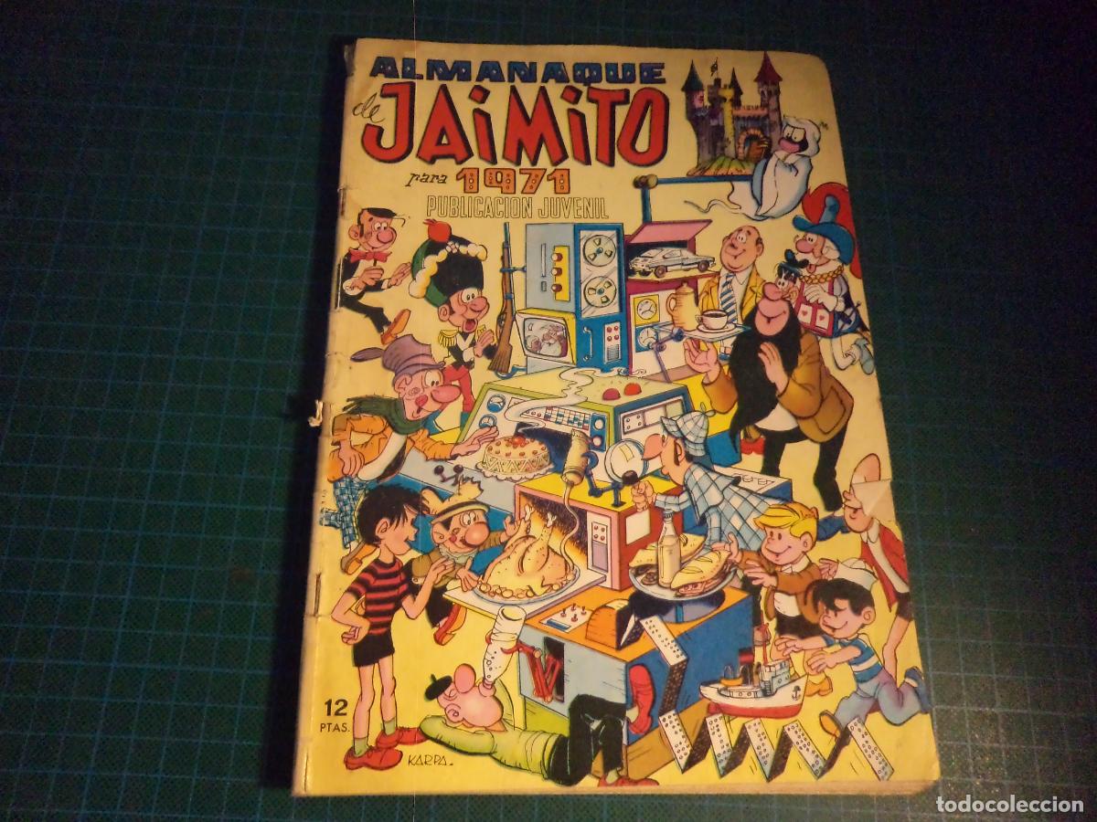 Tebeos: Jaimito almanaque 1971. Valenciana. Con se&ntilde;ales de uso