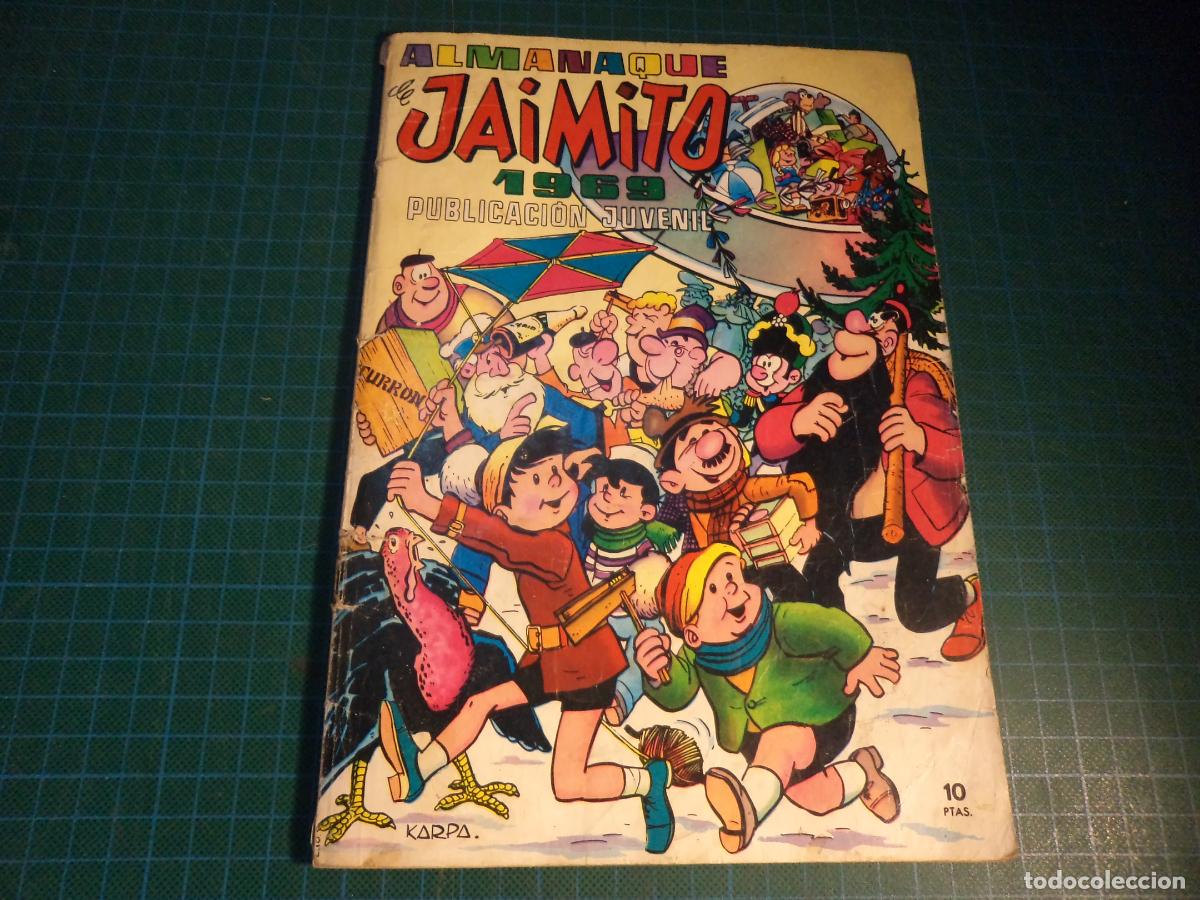 Tebeos: Jaimito almanaque 1969. Valenciana. Con se&ntilde;ales de uso