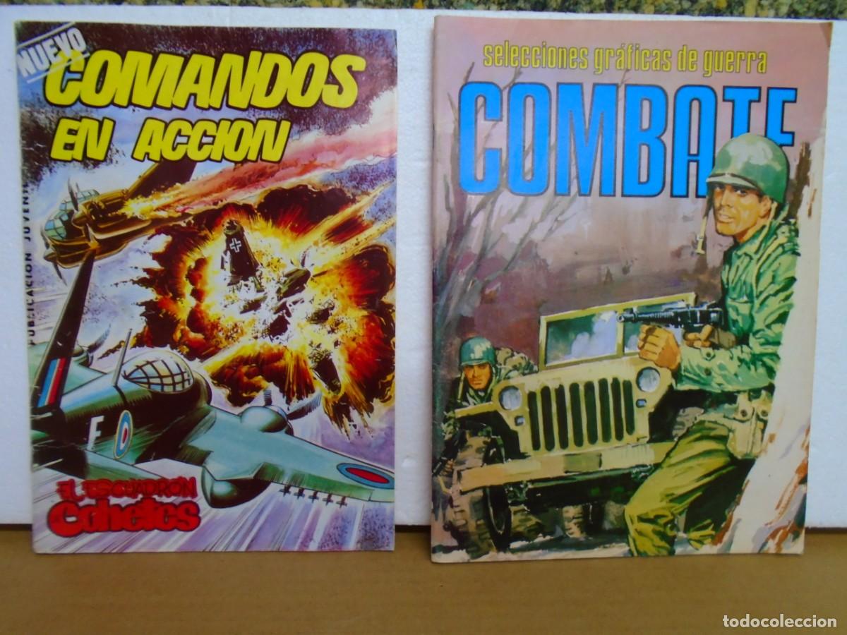Tebeos: COMANDOS EN ACCION Y COMBATE/VALENCIANA Y PRODUCIONES EDITORIALES/ N&ordm;8 Y N&ordm; 128.