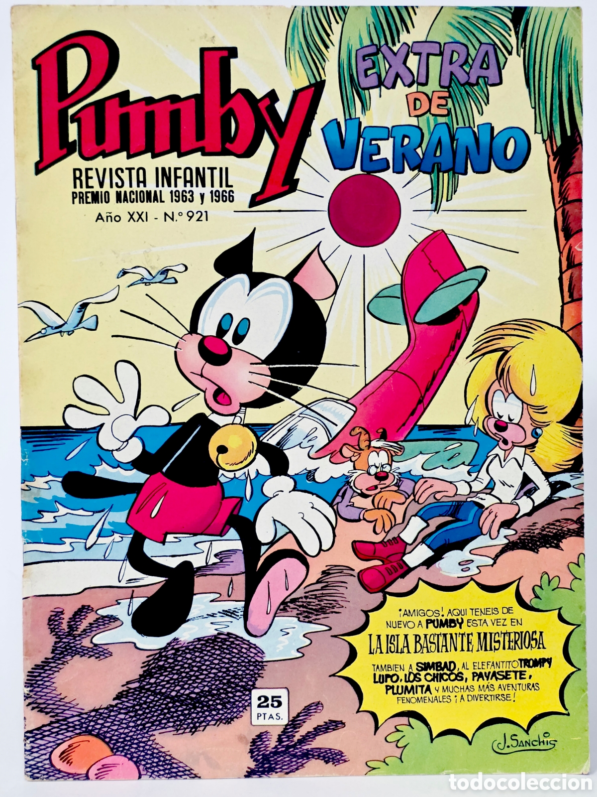 Tebeos: C&Oacute;MIC PUMBY 921 EXTRA 1975 EDITORIAL VALENCIANA MUY BUEN ESTADO