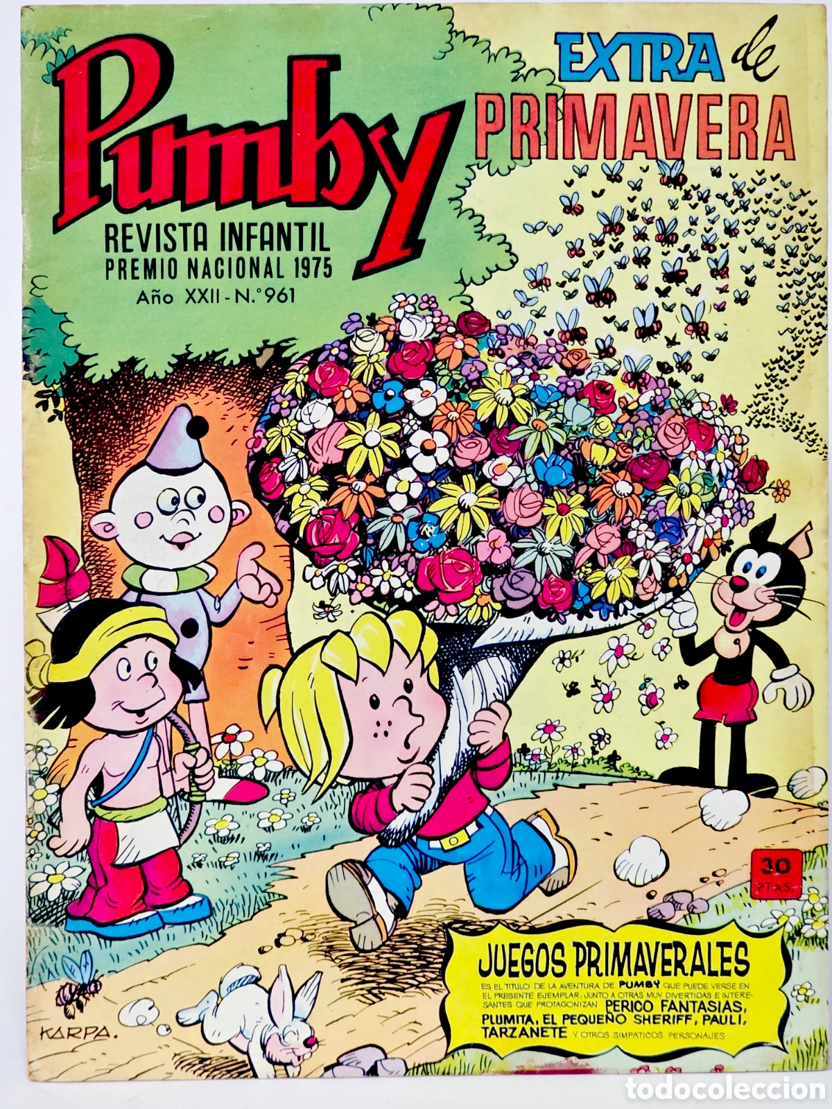 Tebeos: C&Oacute;MIC PUMBY 961 EXTRA PRIMAVERA 1976 EDITORIAL VALENCIANA MUY BUEN ESTADO