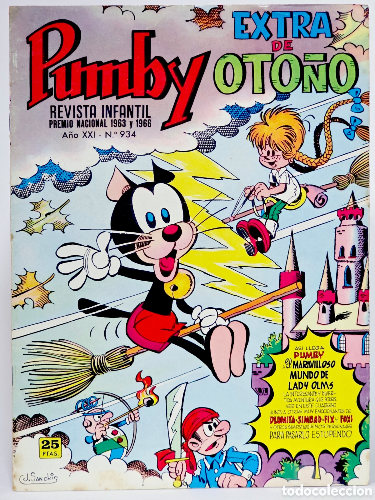 Tebeos: C&Oacute;MIC PUMBY 934 EXTRA OTO&Ntilde;O 1975 EDITORIAL VALENCIANA MUY BUEN ESTADO