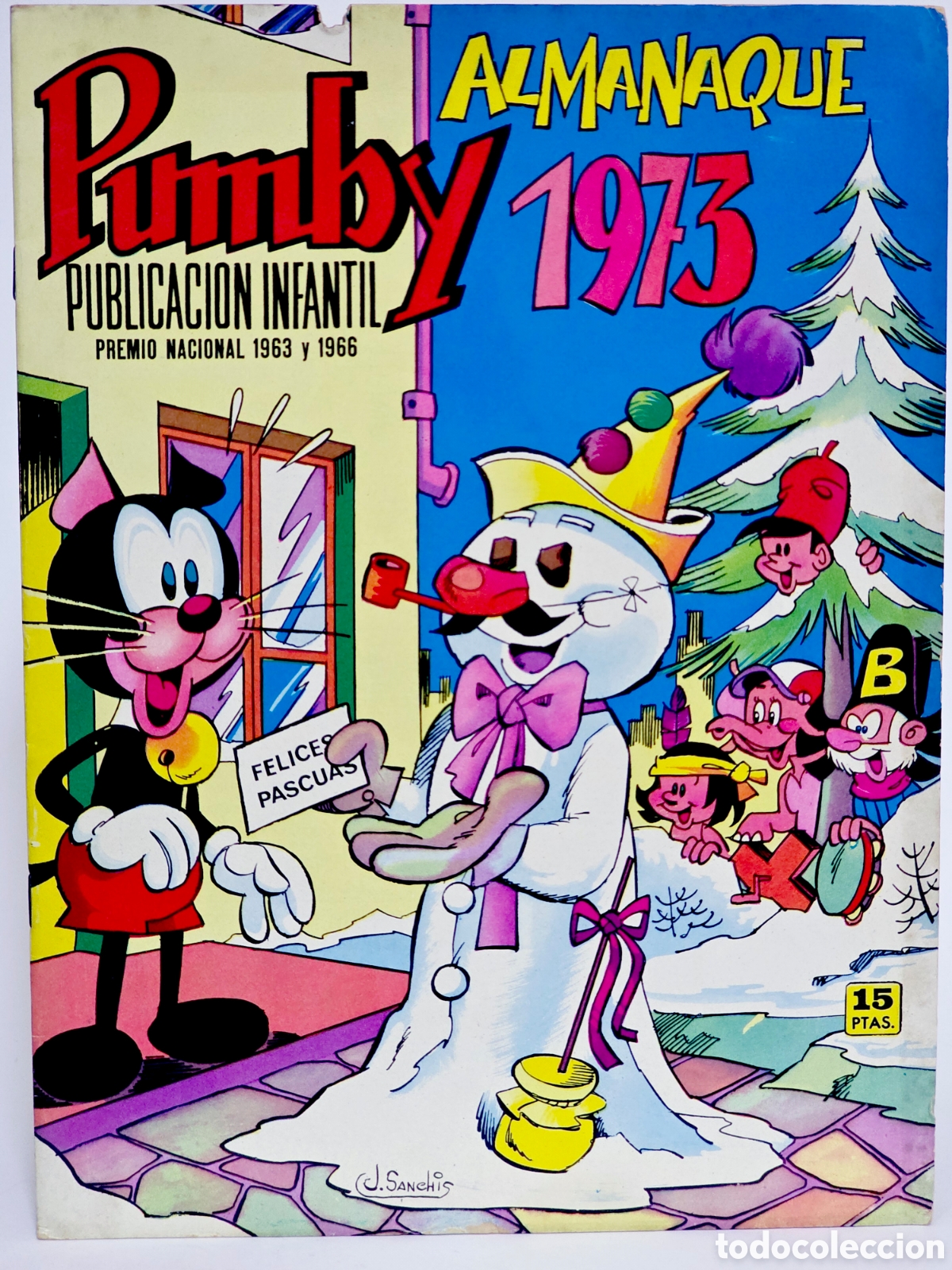 Tebeos: C&Oacute;MIC PUMBY ALMANAQUE 1973 EDITORIAL VALENCIANA MUY BUEN ESTADO