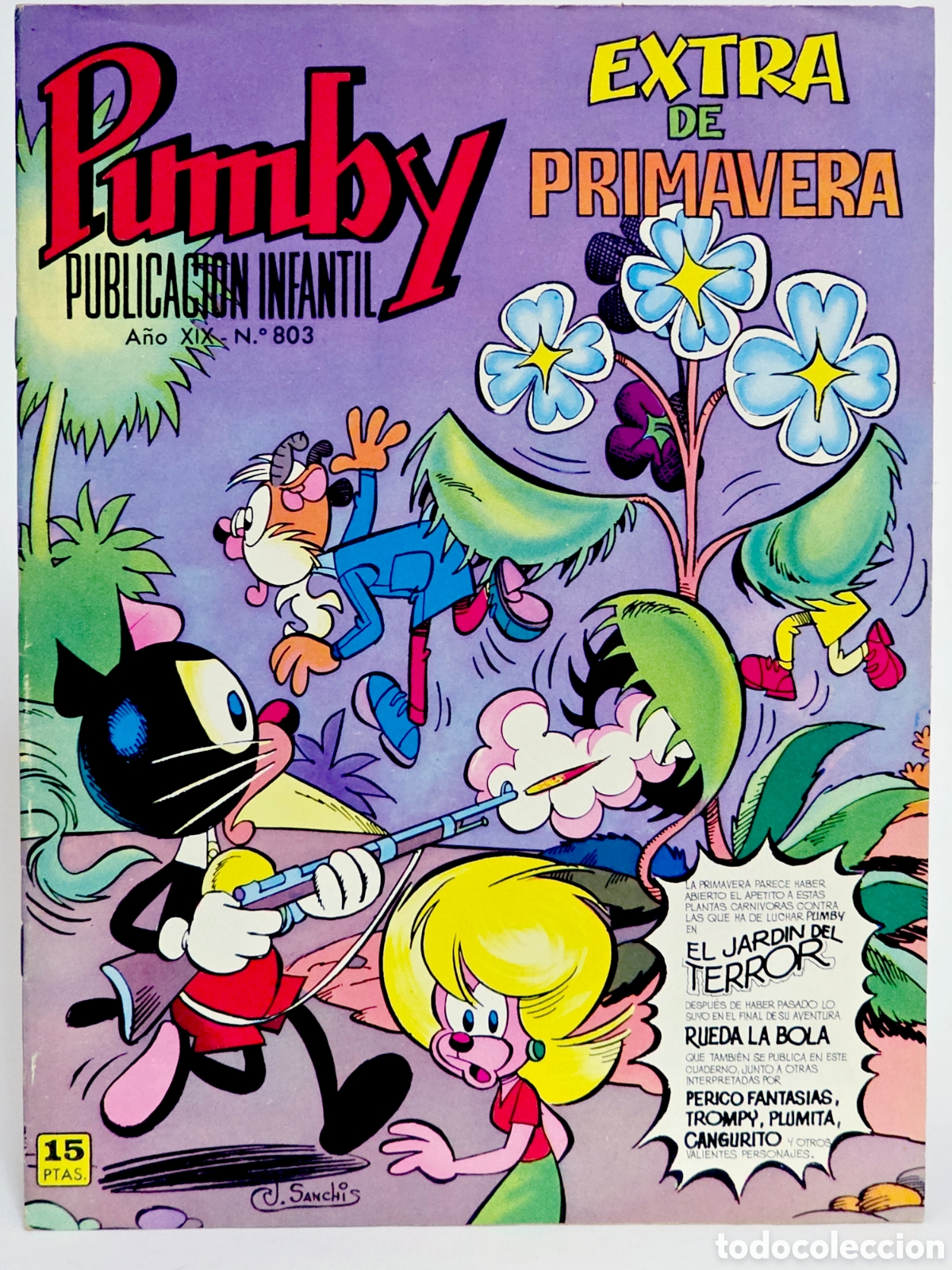 Tebeos: C&Oacute;MIC PUMBY 803 EXTRA PRIMAVERA 1973 EDITORIAL VALENCIANA CASI EXCELENTE ESTADO