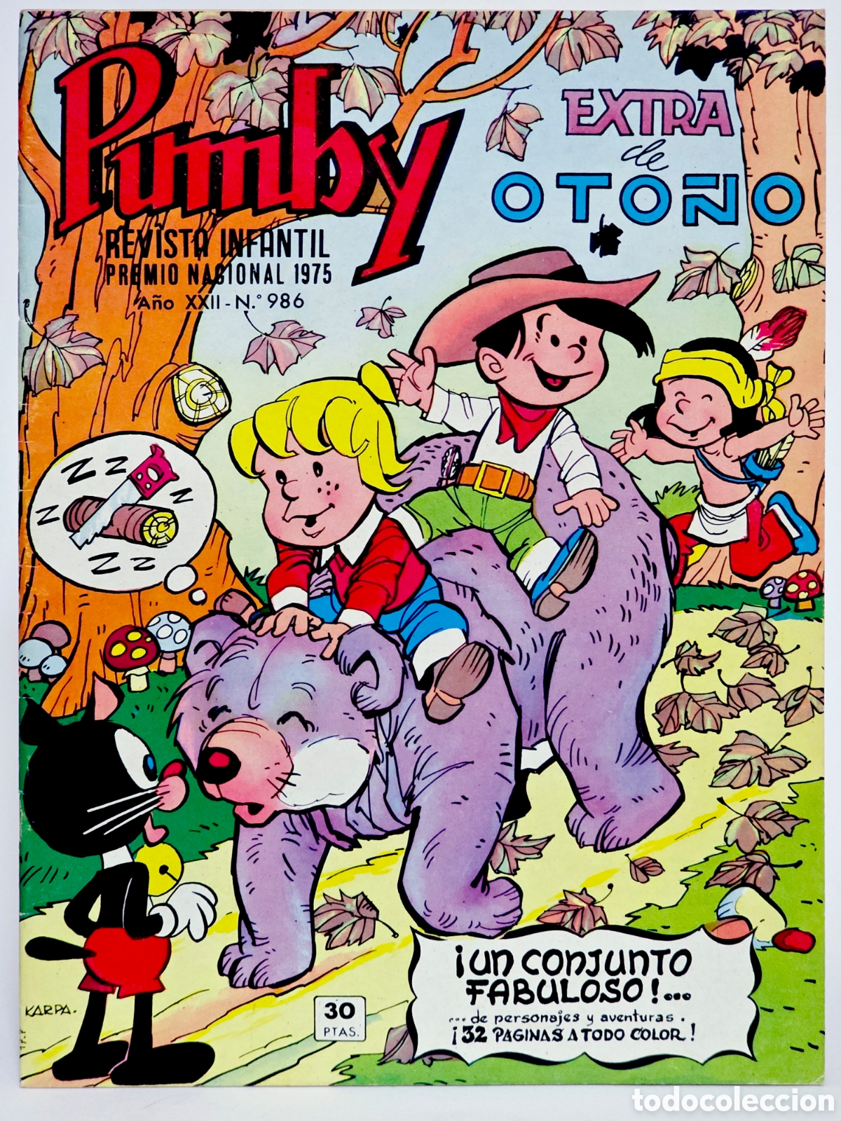 Tebeos: C&Oacute;MIC PUMBY 986 EXTRA OTO&Ntilde;O 1976 EDITORIAL VALENCIANA EXCELENTE ESTADO
